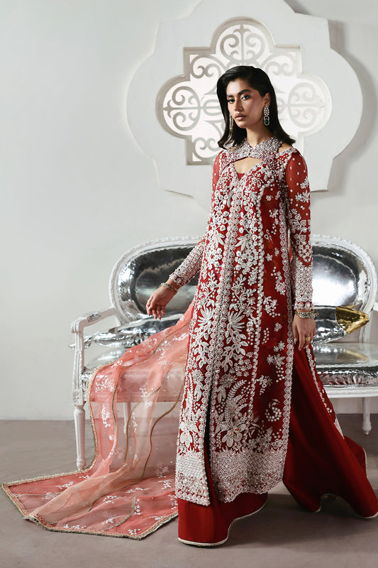 Soraya Solara red embroidered formal outfit