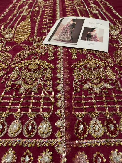 Soraya Verdant purple Pakistani formal outfit