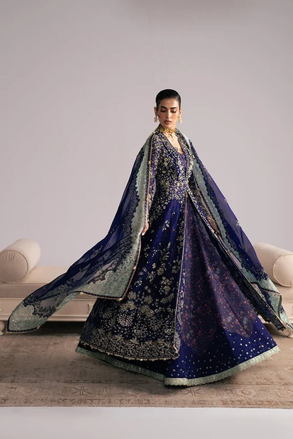 Suffuse Rishaal indigo blue formal ensemble