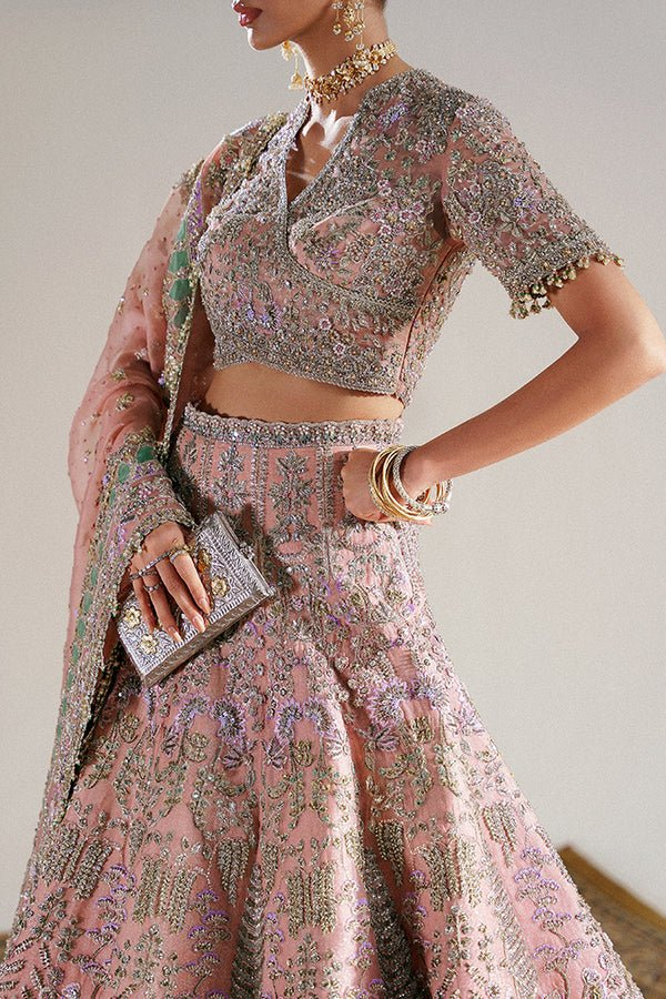 Suffuse Zaleh floral embroidered bridal outfit