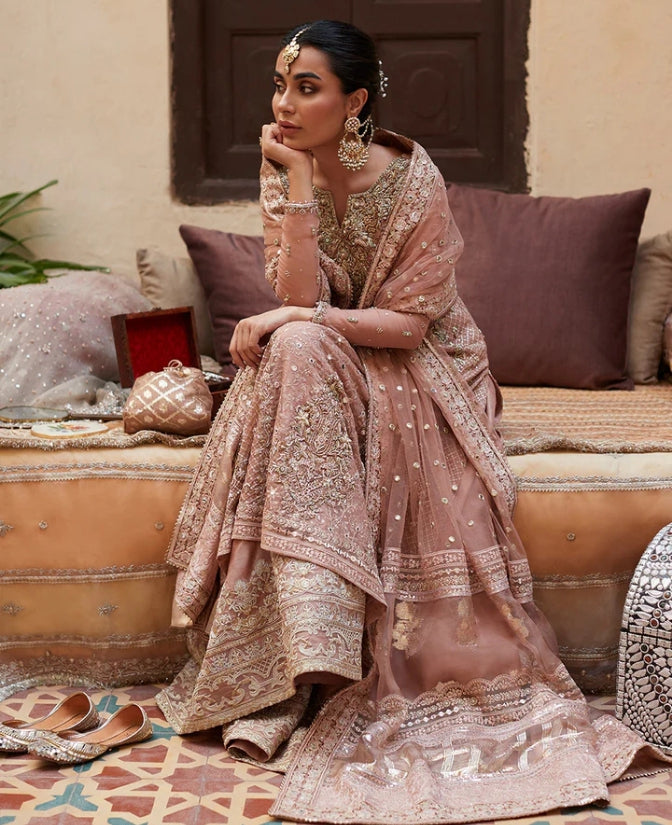 Zeena hand embroidered Pakistani formal outfit
